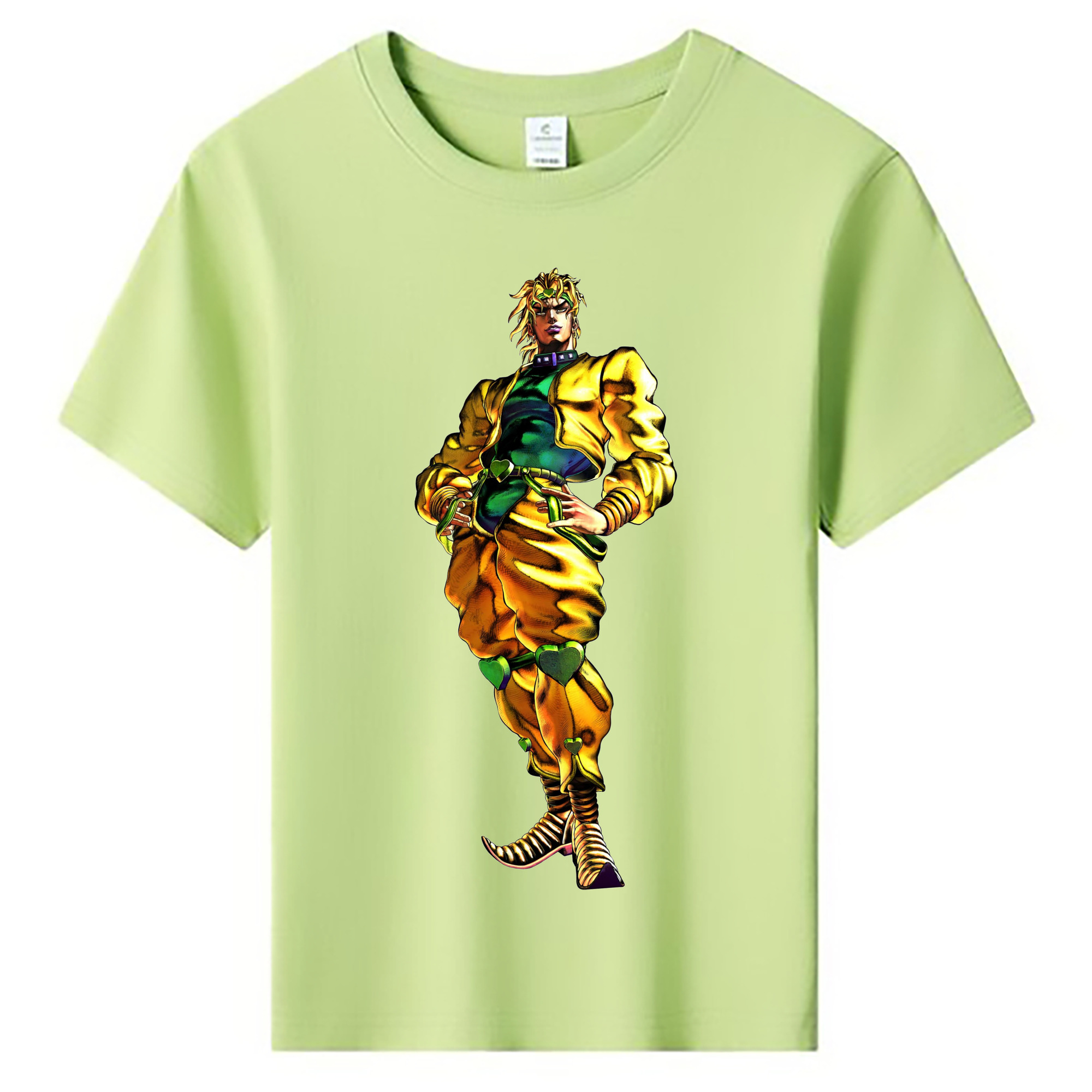 （画像用） ジョジョの奇妙な冒険 ディオ?ブランドー JoJo's Bizarre Adventure Dio Brando 綿100％キッズTシャツ（フロントプリント）